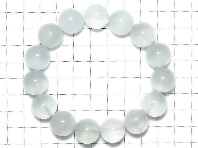 [Video][One of a kind] Rabbit Hair Fluorite Round 15mm Bracelet NO.3