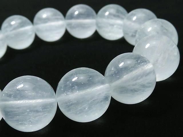 [Video][One of a kind] Rabbit Hair Fluorite Round 15mm Bracelet NO.4
