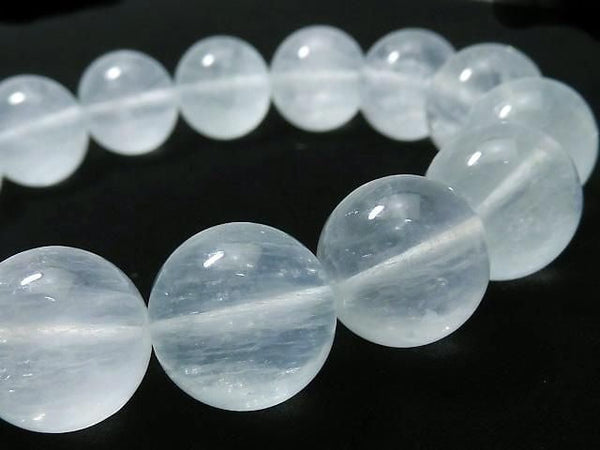 [Video][One of a kind] Rabbit Hair Fluorite Round 15mm Bracelet NO.5