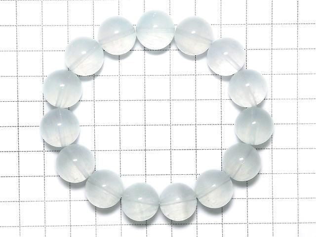 [Video][One of a kind] Rabbit Hair Fluorite Round 15mm Bracelet NO.5