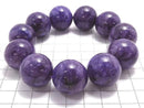 [Video][One of a kind] Charoite AAA Round 21mm Bracelet NO.3