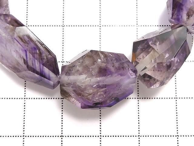 [Video][One of a kind] Water Elestial Quartz Faceted Nugget Bracelet NO.1