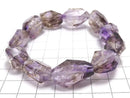 [Video][One of a kind] Water Elestial Quartz Faceted Nugget Bracelet NO.1