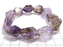 [Video][One of a kind] Water Elestial Quartz Faceted Nugget Bracelet NO.2