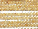[Video]Rutilated Quartz AA++ Round 4mm half or 1strand beads (aprx.15inch/37cm)