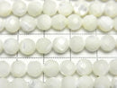 [Video] Mother of Pearl MOP White Faceted Round 6mm 1strand (Approx 37m)
