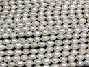 [Video] Fresh Water Pearl AA+ Rice 8x6x6mm White 1strand beads (approx. 14 inches/35 cm)