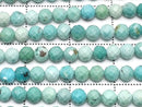 [Video]High Quality! Turquoise AA++ Faceted Round 3mm half or 1strand beads (aprx.15inch/37cm)