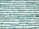 [Video]High Quality! Turquoise AA++ Faceted Round 3mm half or 1strand beads (aprx.15inch/37cm)