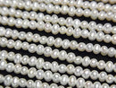 [Video] Fresh Water Pearl AA++ Potato 2.5-3mm White 1strand beads (approx. 15 inches/37 cm)