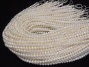 [Video] Fresh Water Pearl AA++ Potato 5mm White 1strand beads (approx. 15 inches/36 cm)