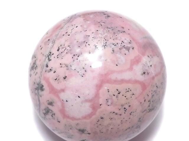 [Video][One of a kind] Rhodonite Silica Sphere, Round 49mm 1pc NO.3