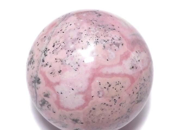 [Video][One of a kind] Rhodonite Silica Sphere, Round 49mm 1pc NO.3