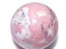 [Video][One of a kind] Rhodonite Silica Sphere, Round 49.5mm 1pc NO.4