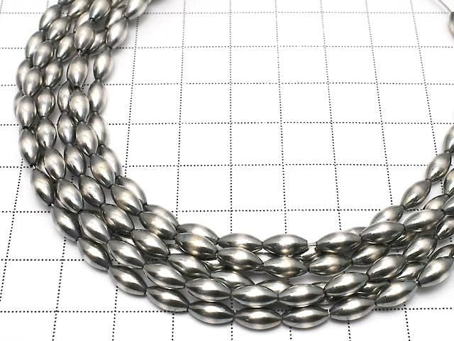 Silver925 Navajo Pearl Rice 8x4mm 2pcs