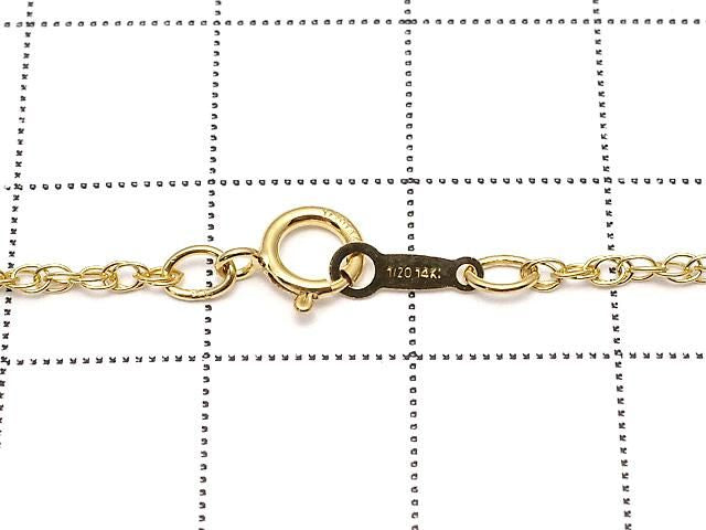 14KGF Seil Kette 1,4mm [40cm] Halskette 1Stück