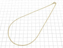 14KGF Rope Chain 1.4mm [40cm] Necklace 1pc