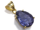 [Video][One of a kind] High Quality Iolite AAA- Faceted Pendant 18KGP NO.33