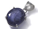 [Video][One of a kind] High Quality Iolite AAA- Faceted Pendant Silver925 NO.41