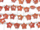 [Video] High Quality Carnelian AA++ Faceted Star 10x10mm 1strand (8pcs)