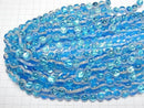 [Video] Lampwork Beads Round 10mm [Panali Blue/Luminous type] 1/4 or 1strand beads (approx. 15 inches/36 cm)