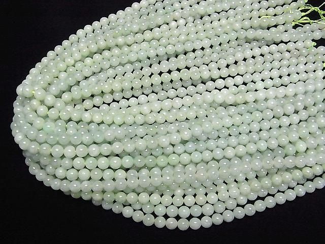 Jadeite AAA Round 6mm half or 1strand beads (approx. 15 inches/38 cm)