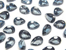 [Video] High Quality London Blue Topaz AAA Loose Stone Pear Shape Faceted 7x5mm [Light Color] 5pcs