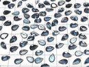 [Video] High Quality London Blue Topaz AAA Loose Stone Pear Shape Faceted 8x5mm 2pcs