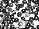[Video] Stripeed Onyx AAA Round Cabochon 6x6mm 10pcs