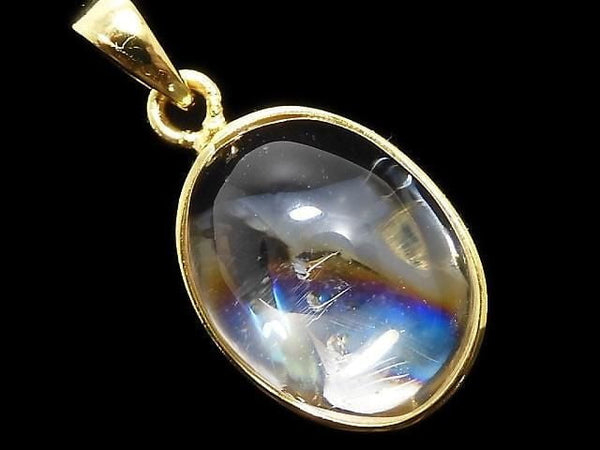 [Video][One of a kind] Iris Quartz AAA- Pendant 18KGP NO.6