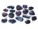 [Video][One of a Kind] High Quality Black Opal AAA Loose Faceted Stone 17pcs Set NO.3