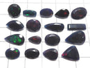 [Video][One of a Kind] High Quality Black Opal AAA Loose Faceted Stone 17pcs Set NO.3
