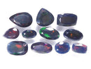 [Video][One of a Kind] High Quality Black Opal AAA Loose Faceted Stone 11pcs Set NO.5