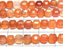 [Video] High Quality! Mixed Carnelian Cube Shape 5x5x5mm 1strand beads (approx. 15 inches/36 cm)