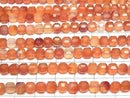 [Video] High Quality! Mixed Carnelian Cube Shape 5x5x5mm 1strand beads (approx. 15 inches/36 cm)