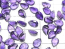 [Video]High Quality Amethyst AAA Loose stone Pear shape Faceted 7x5mm 10pcs