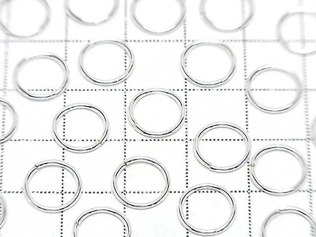 Silver925 Jump Ring (Open and Close Type) 6, 8, 10, 12mm Gauge 1.0mm Pure Silver Finish 10pcs
