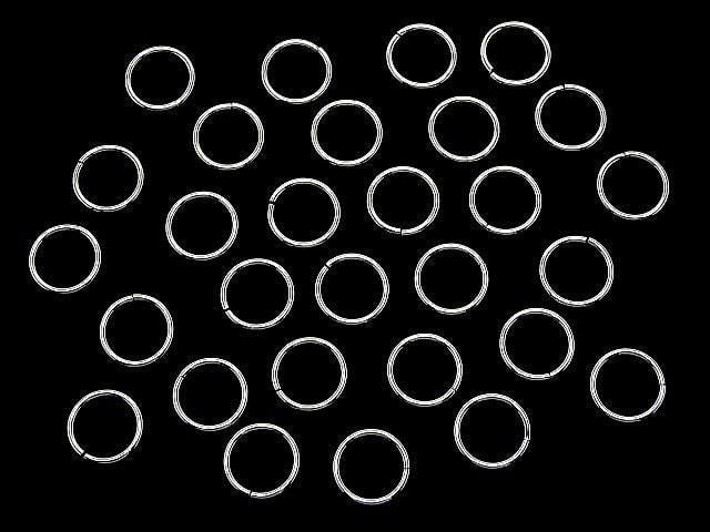 Silver925 Jump Ring (Open and Close Type) 6, 8, 10, 12mm Gauge 1.0mm Pure Silver Finish 10pcs