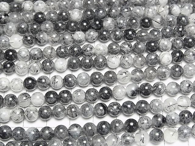 [Video] Tourmaline Quartz AA++ Round 6mm 1strand beads (approx. 14 inches/35 cm)
