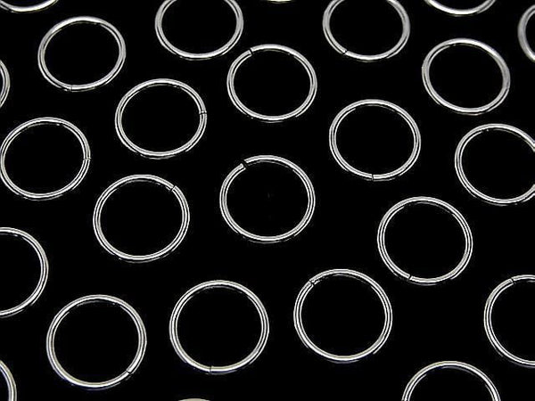 Silver925 Jump Ring (Open and Close Type) 6, 8, 10, 12mm Gauge 1.0mm Rhodium Plated 10pcs