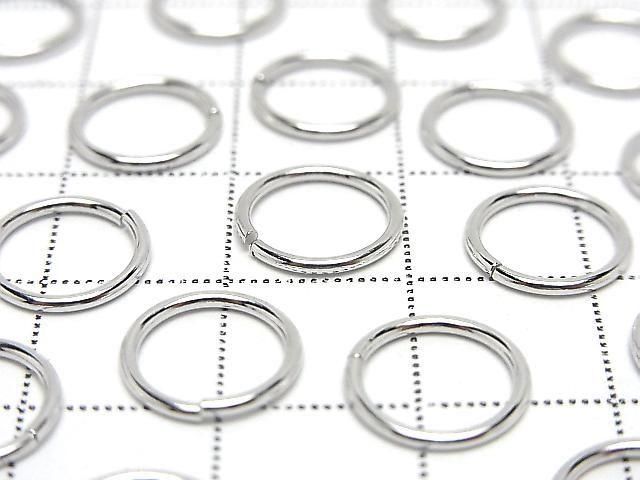 Silver925 Jump Ring (Open and Close Type) 6, 8, 10, 12mm Gauge 1.0mm Rhodium Plated 10pcs
