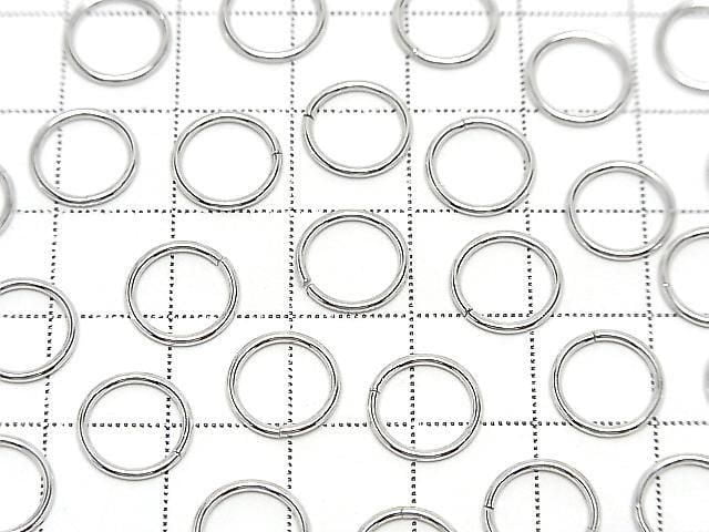Silver925 Jump Ring (Open and Close Type) 6, 8, 10, 12mm Gauge 1.0mm Rhodium Plated 10pcs