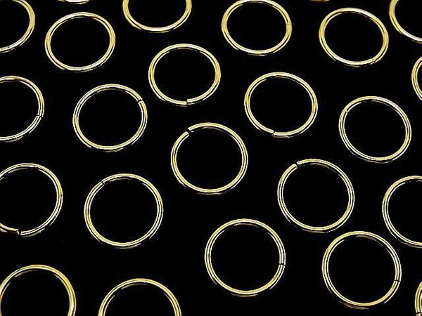 Silver925 Jump Ring (Open and Close Type) 6, 8, 10, 12mm Gauge 1.0mm 18KGP 10pcs