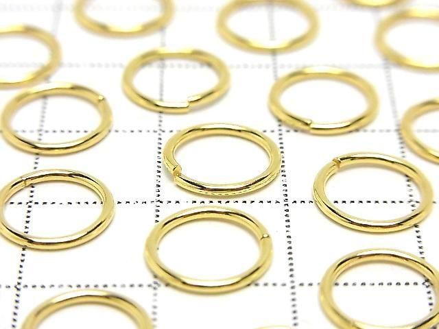 Silver925 Jump Ring (Open and Close Type) 6, 8, 10, 12mm Gauge 1.0mm 18KGP 10pcs