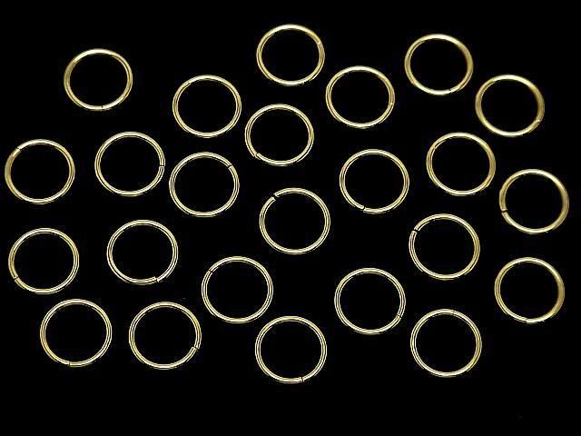Silver925 Jump Ring (Open and Close Type) 6, 8, 10, 12mm Gauge 1.0mm 18KGP 10pcs
