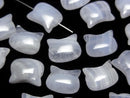 [Video] Blue Lace Agate AA Cat Motif 10x12mm [Horizontal hole] 2pcs