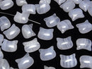 [Video] Blue Lace Agate AA Cat Motif 10x12mm [Horizontal hole] 2pcs