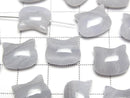 [Video] Blue Lace Agate AA++ Cat Motif 10x12mm [Horizontal hole] 2pcs