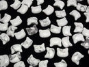 [Video] Howlite Magnesite Cat Motif 10x12mm [Horizontal hole] 3pcs