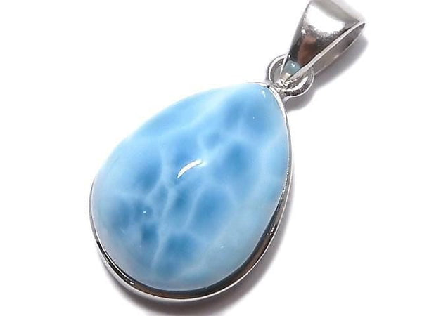 [Video][One of a kind] Larimar Pectolite AAA Pendant Silver925 NO.21